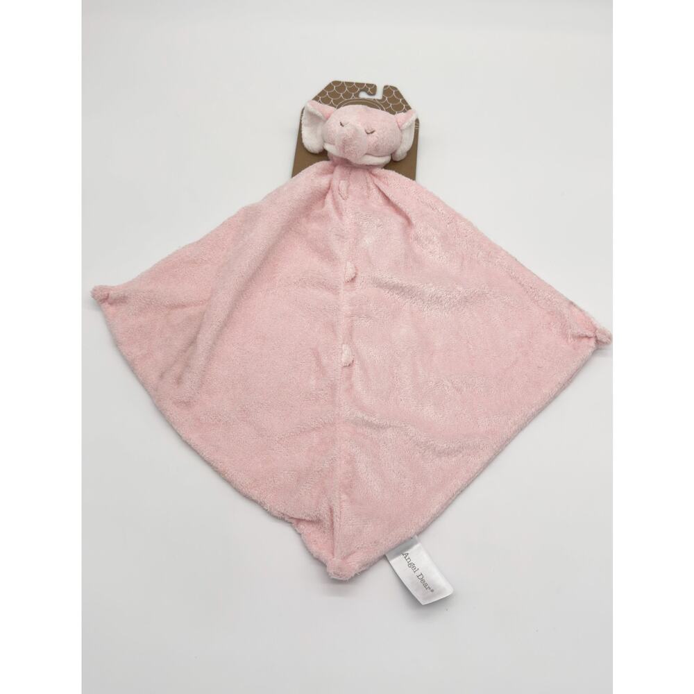 Angel Dear Pink Elephant Security Baby Blanket Lovey NEW